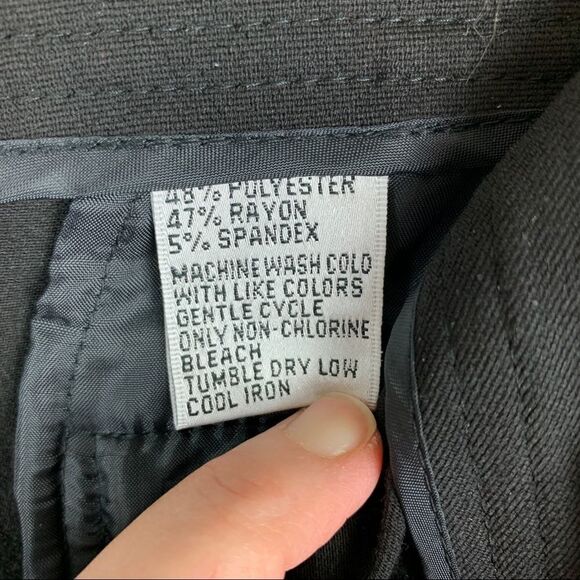 Talbots Stretch Black Dress Pants Sz 10 EUC - Picture 8 of 9